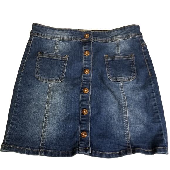 Red Camel Denim Jeans Mini Skirt Very Nice Size 9 - Picture 1 of 6